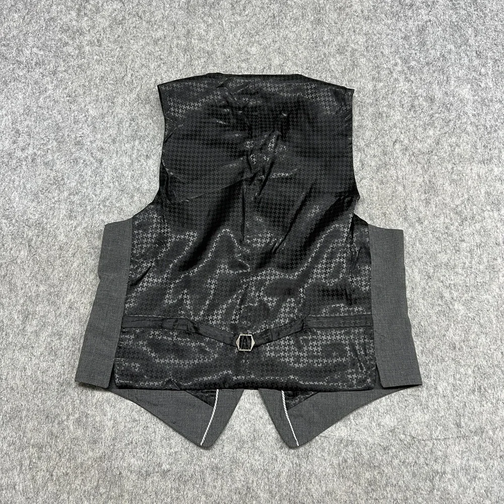 John Varvatos USA Suit Vest Mens Small Gray Wool Blend Formal Dress Wedding‎